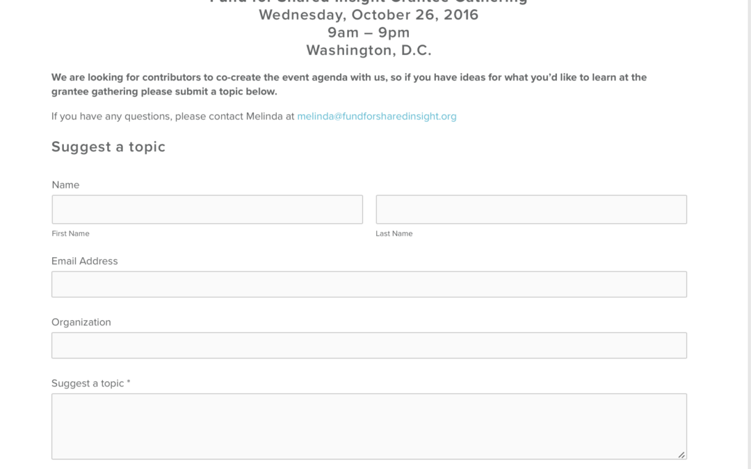 2016-Grantee-Gathering-Form