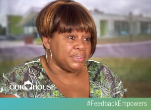 image of donna at Our House #feedbackempowers