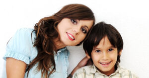 image of a mother and son at The Village #feedbackempowers