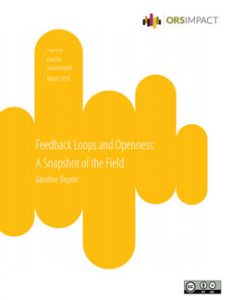 cover of feedback loops and openess: a snapshot of the field paper