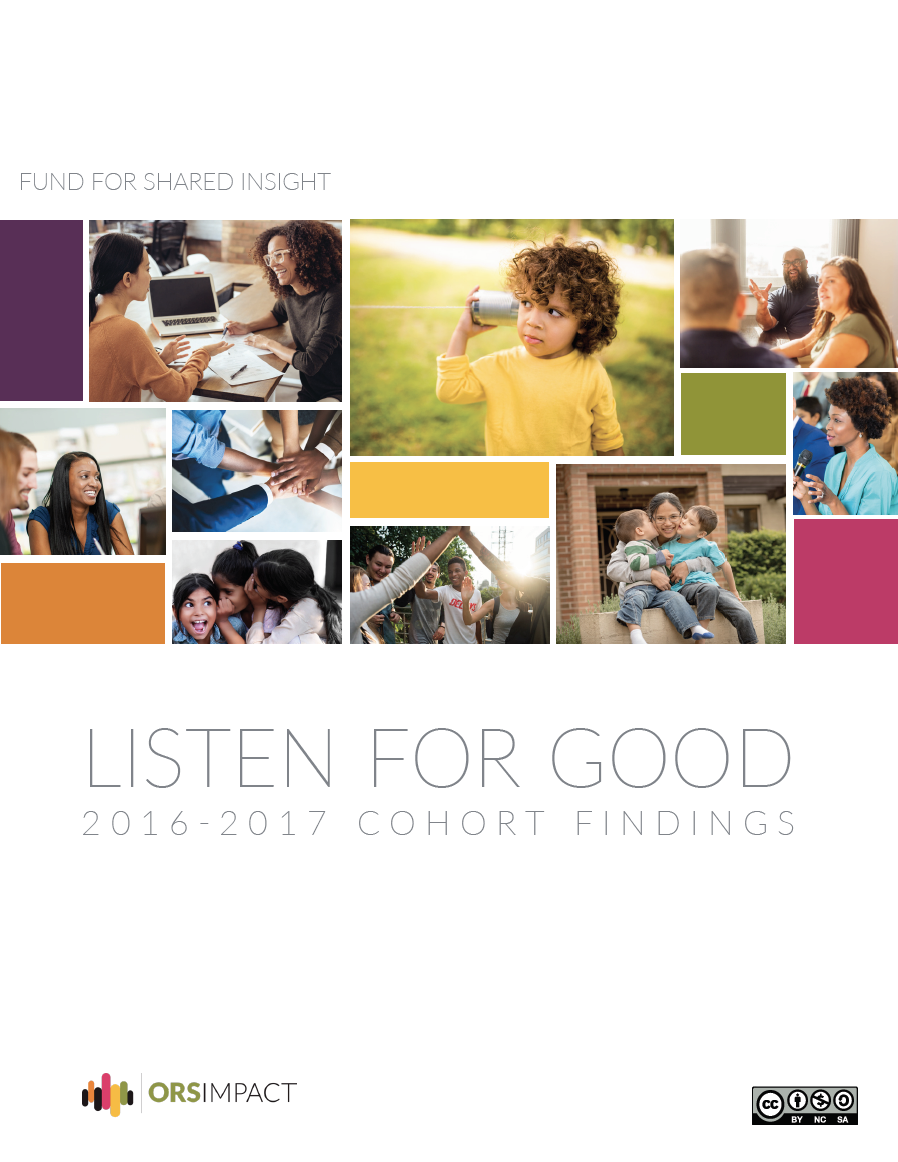 Listen4Good: 2016 – 2017 Cross-Cohort Findings
