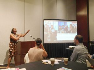 image of Kelley Gulley presenting at 2018 Gathering