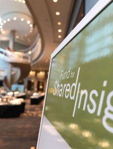 image of share insight signage at 2018 Gathering