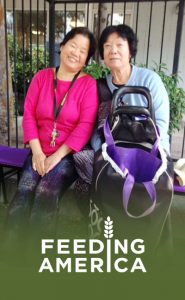image of clients at their local Feeding America Food Bank