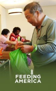 image of an elderly gentleman at his local Feeding America Food Bank