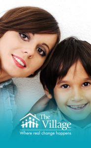 image of a mother and son at The Village