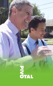 image of counselor with teen at Pivotal