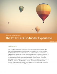 cover of The 2017 L4G Co-funder Experience paper