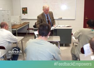 image of a class teaching life-skills to inmates #feedbackempowers
