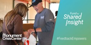 image showing people helping at Monument Crisis Center #feedbackempowers