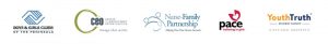 logos of boys and girls club of the Peninsula CEO Nurse-family parnership PACE Center for girls Youthtruth