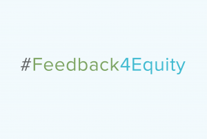 graphic if hashtag #Feedback4Equity