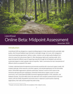 Listen4Good Online Beta: Midpoint Assessment