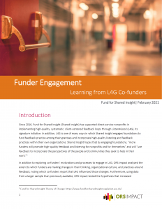 ORS Report Funder Engagement