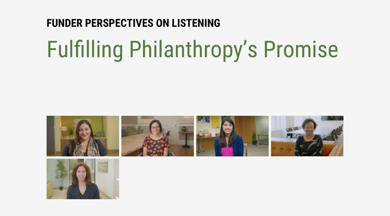 Fulfilling Philanthropy's Promise
