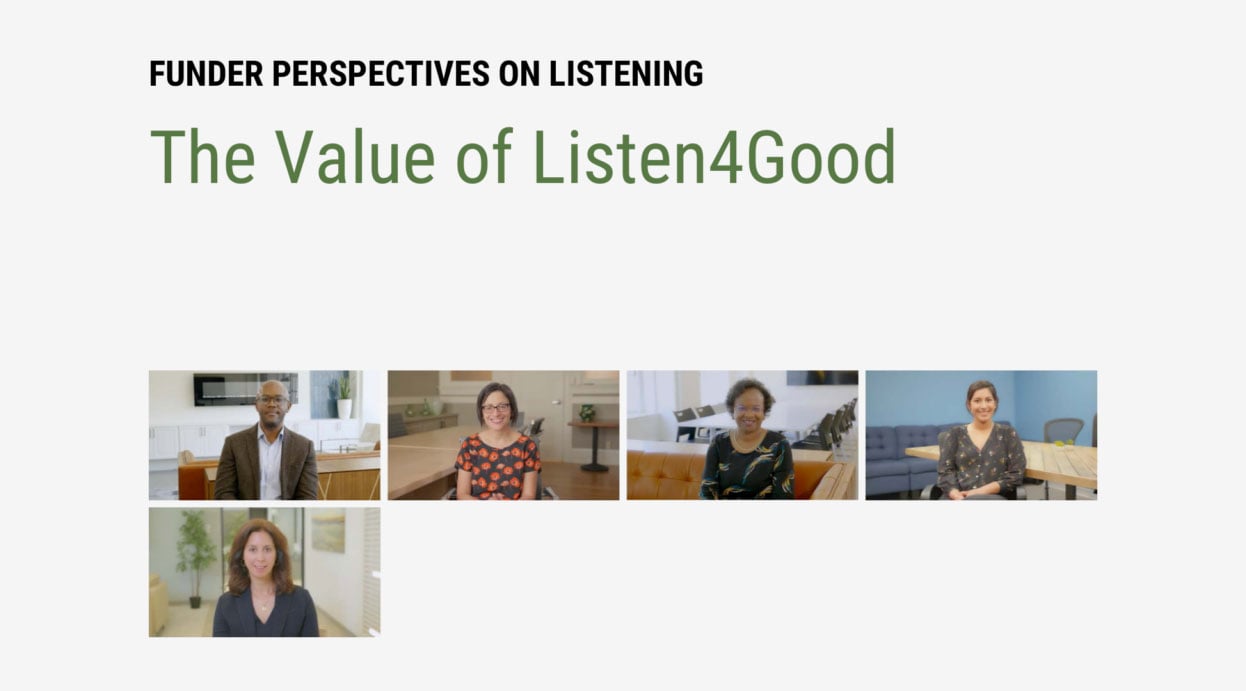The Value of Listen4Good