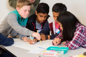 Elementary school students participate in a YouthTruth student workshop