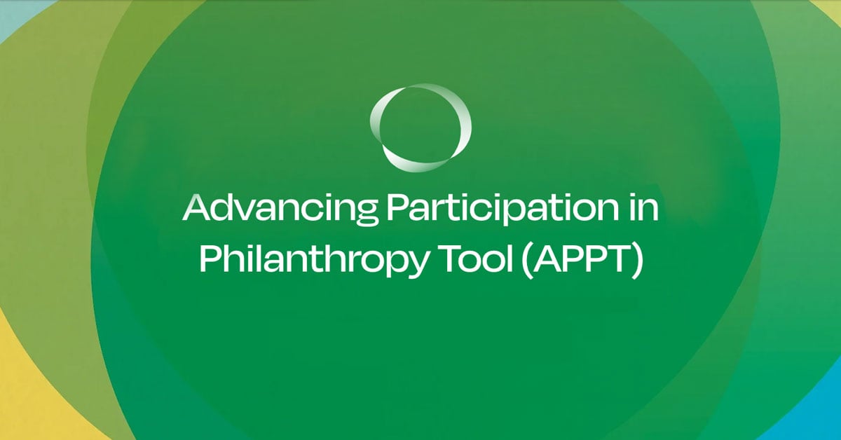 Advancing Participation in Philanthropy Tool (APPT)